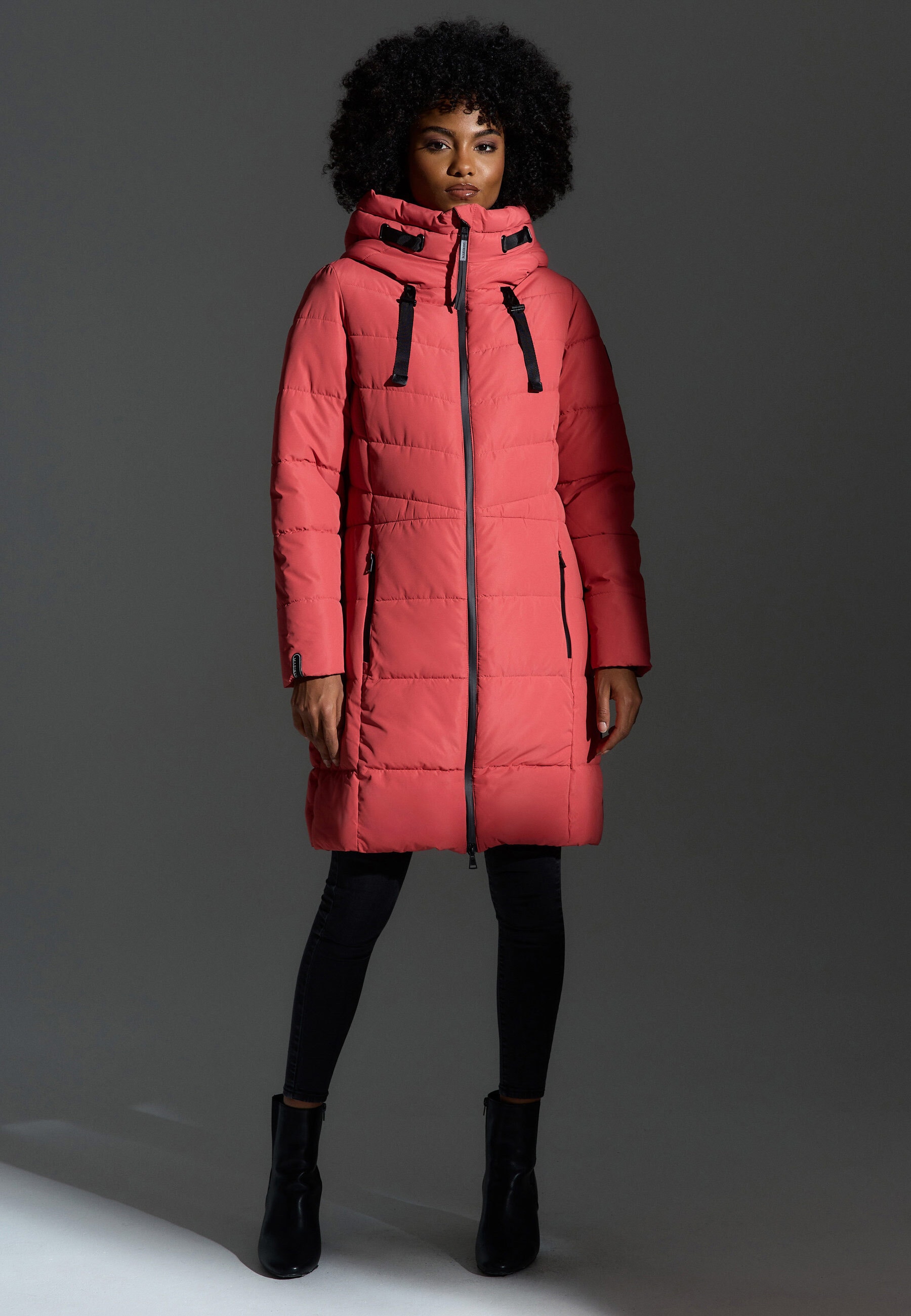Marikoo Winterjacke »Natsukoo XVI«, Stepp Mantel mit großer Kapuze online  kaufen | I'm walking