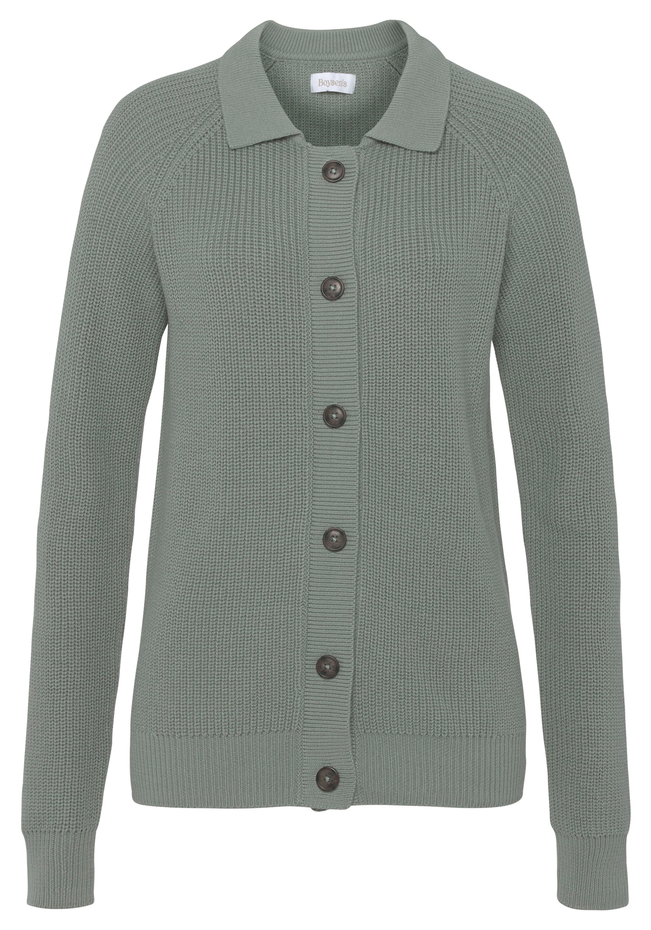Boysen's Strickjacke, mit Polokragen  NEUE KOLLEKTION kaufen