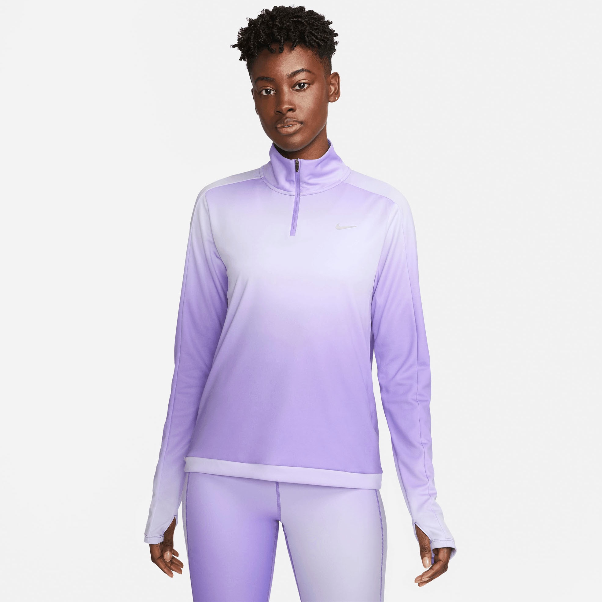 Ladies nike sale half zip top