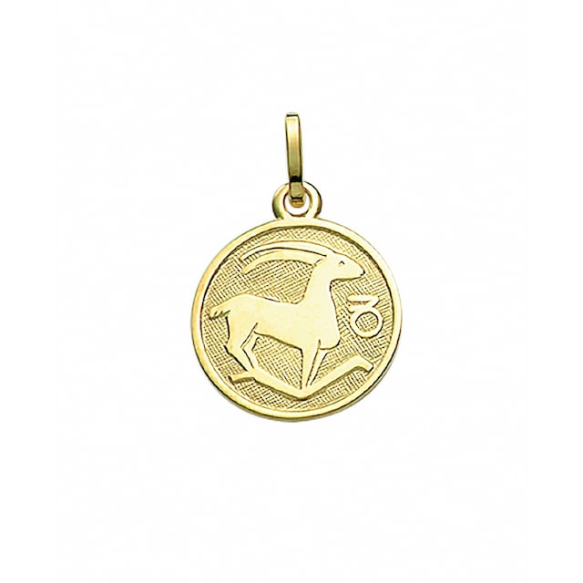 Adelia´s Kette mit Anhänger »333 Gold Sternzeichen Anhänger Steinbock Ø  11,8 mm«, Schmuckset - Set mit Halskette | I\'m walking
