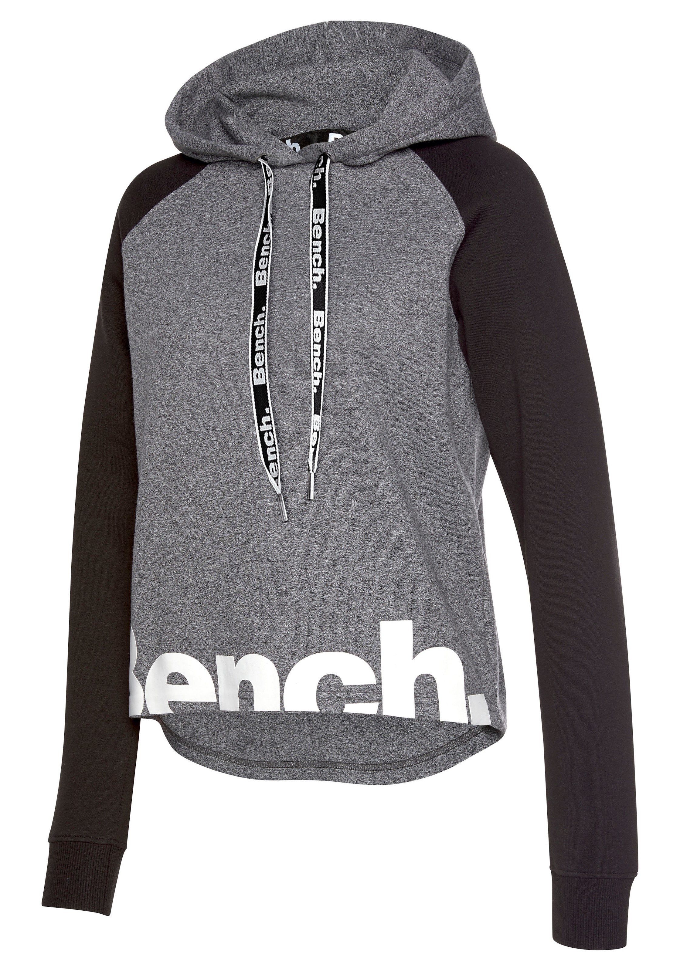 Bench. Loungewear Kapuzensweatshirt, mit farblich abgesetzten Ärmeln und  Logodruck, Loungeanzug, Hoodie shoppen | I\'m walking