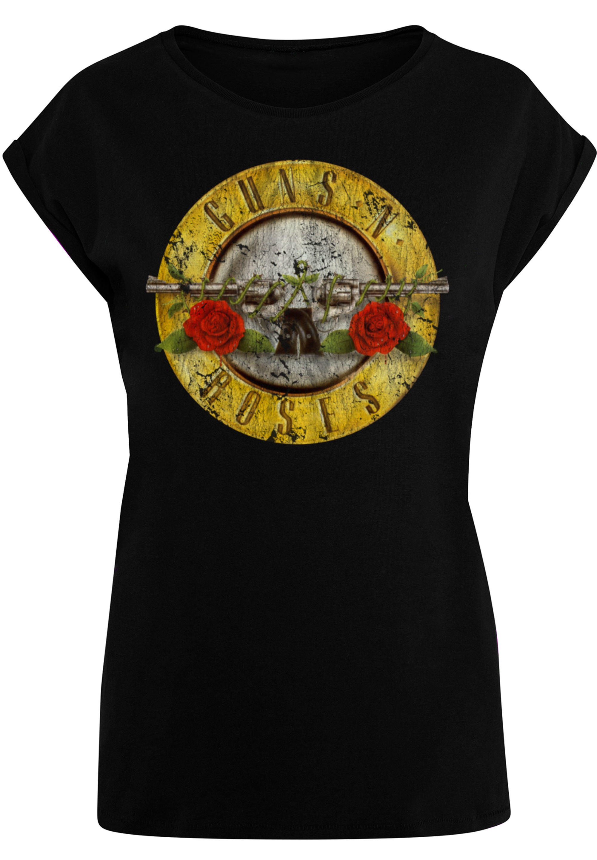 Logo SIZE Classic Guns online »PLUS F4NT4STIC Black«, \'n\' T-Shirt Print Vintage Roses