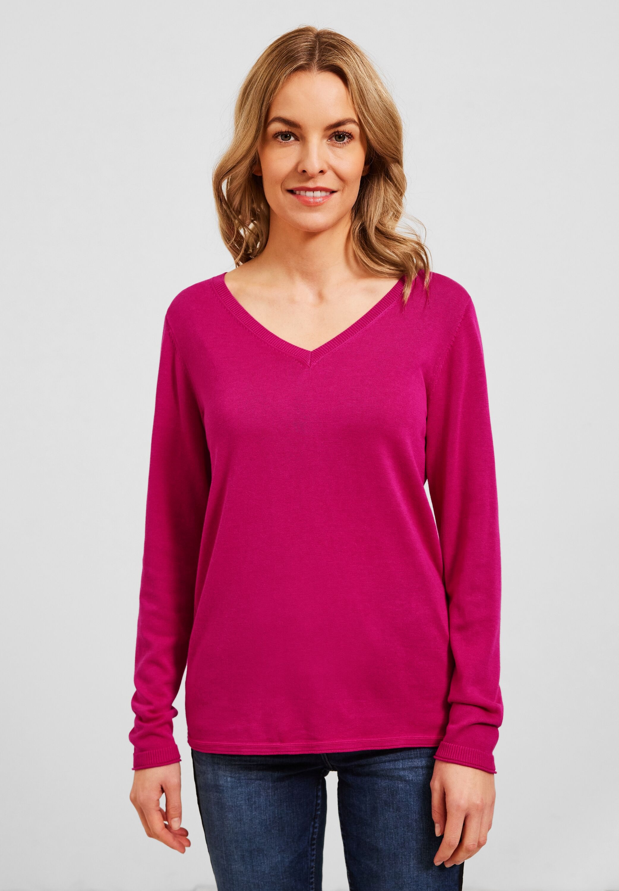 V-Ausschnitt-Pullover, kaufen mit V-Ausschnitt femininem Cecil