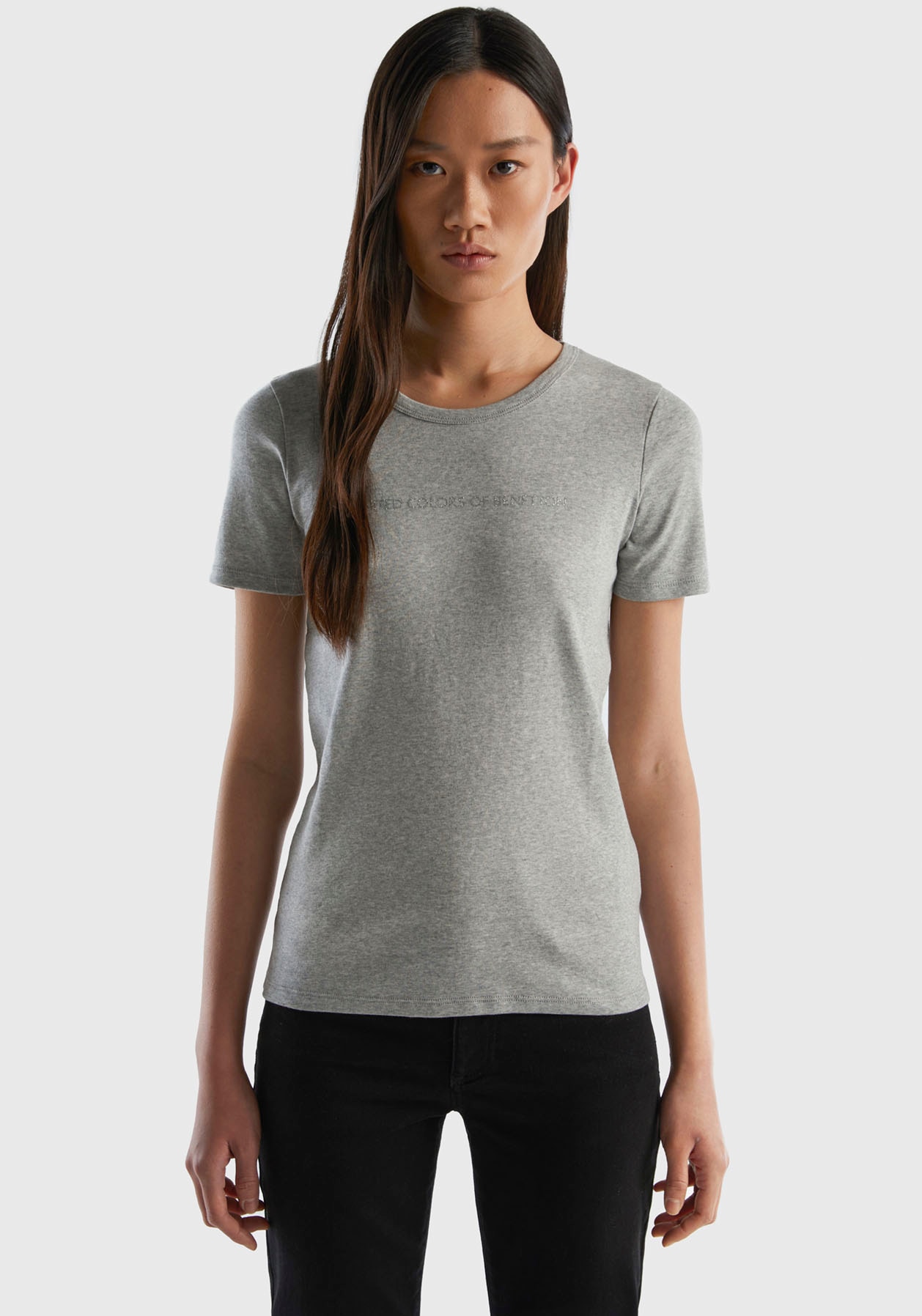 United Colors bestellen T-Shirt, | I\'m Benetton of walking tlg.), glitzerndem (1 mit Druck