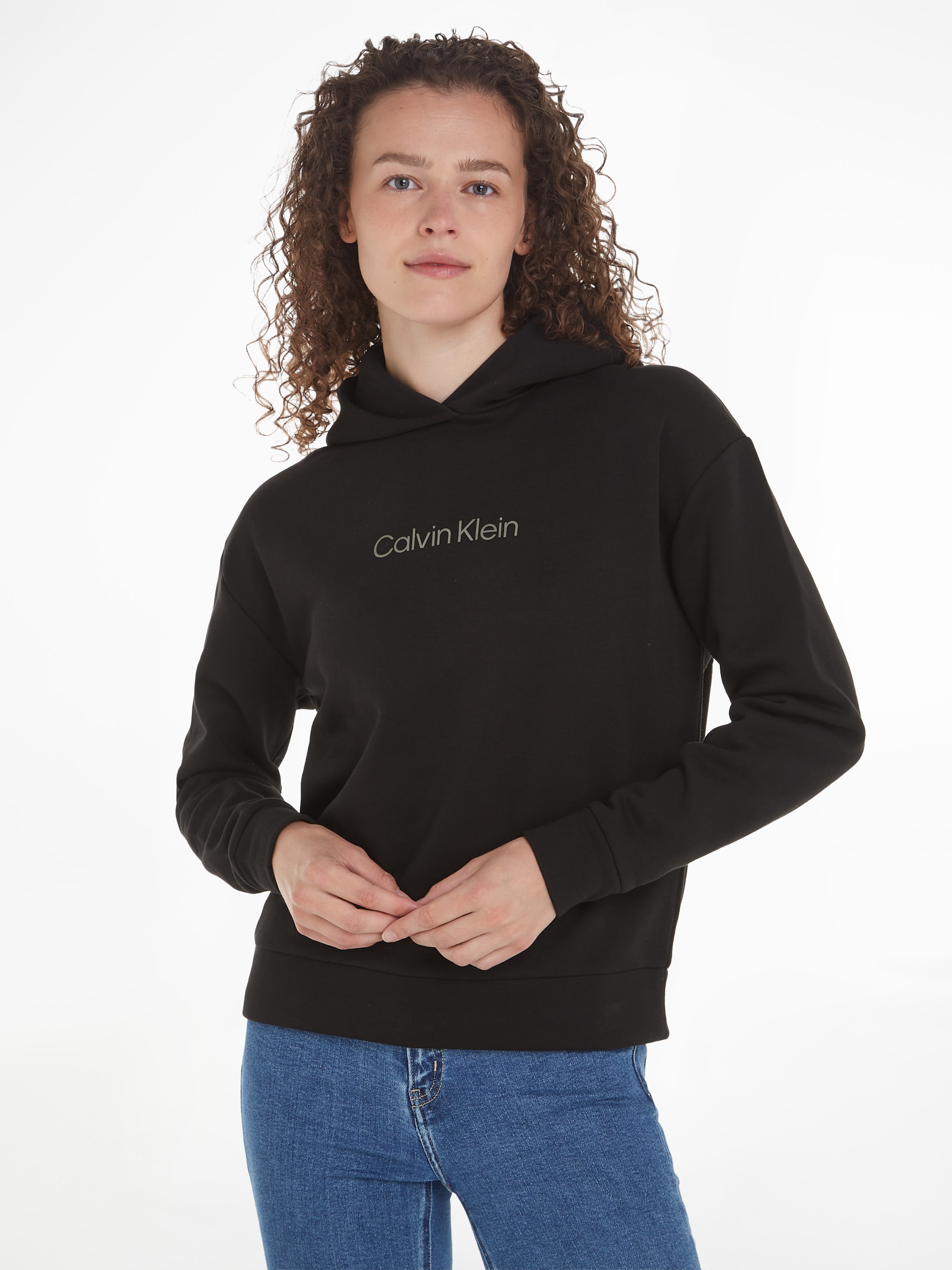 LOGO Klein Calvin Calvin Brust Klein mit der »HERO shoppen Print auf Kapuzensweatshirt METALLIC HOODIE«,