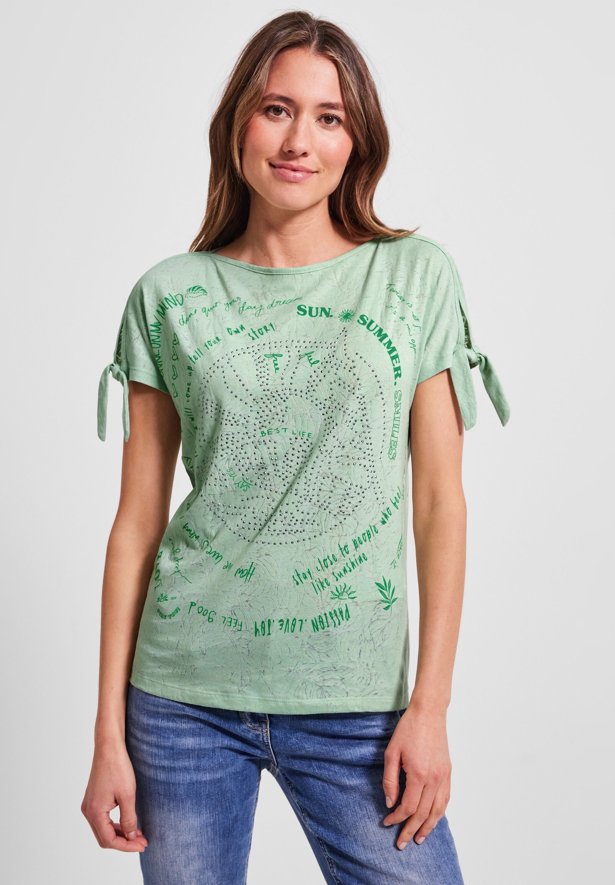 Cecil T-Shirt, aus softem Materialmix bestellen