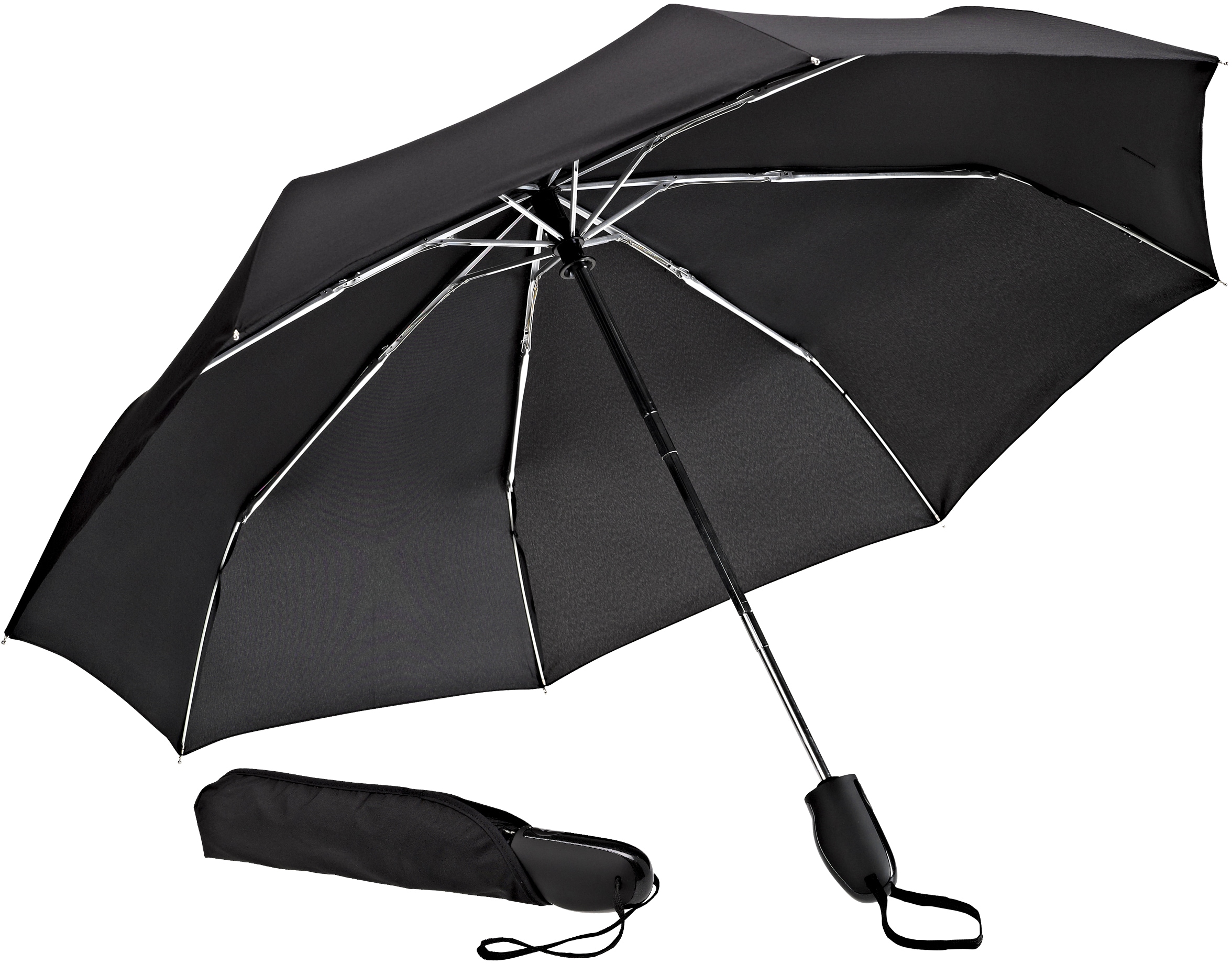EuroSCHIRM® Taschenregenschirm »Automatik 32S7, | online kaufen schwarz« I\'m walking