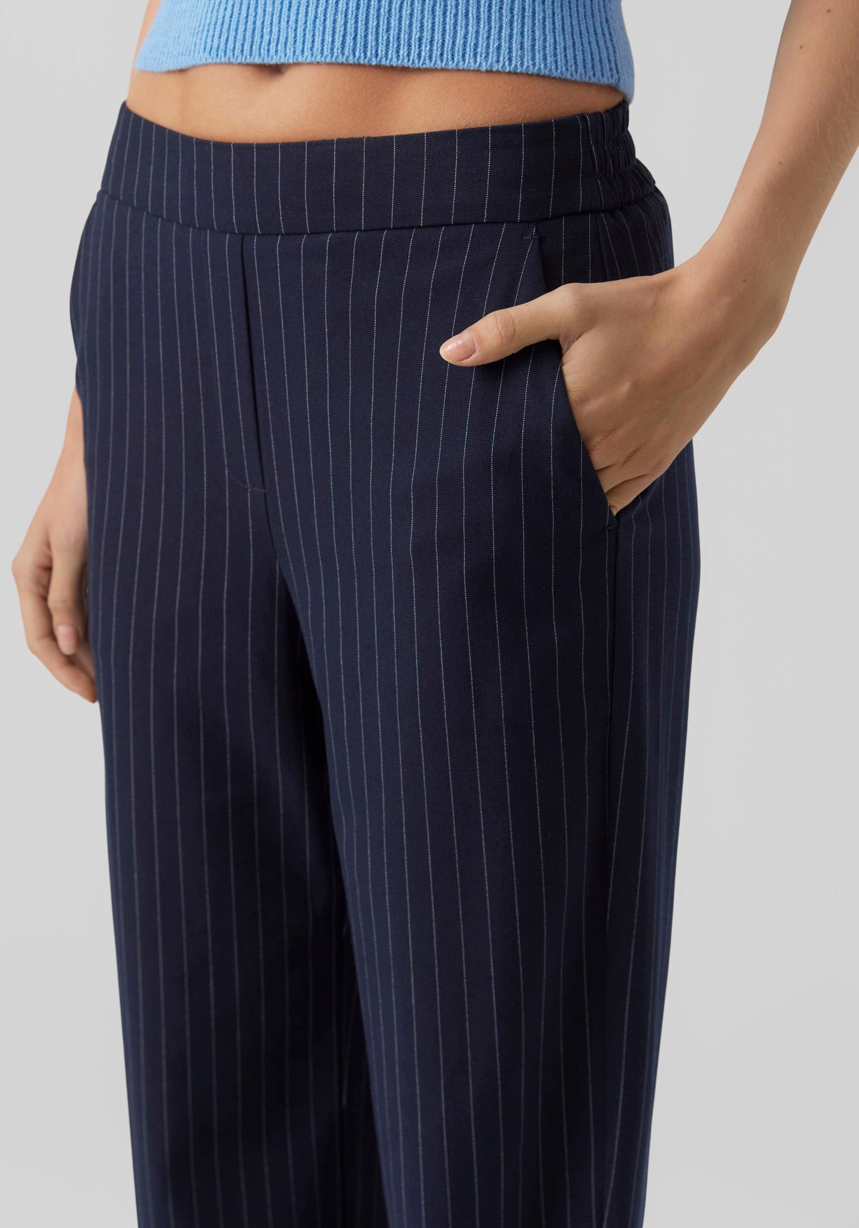Vero Moda Nadelstreifen PANT shoppen Anzughose mit »VMLISCOOKIE WIDE HR PINSTRIPE BOO«