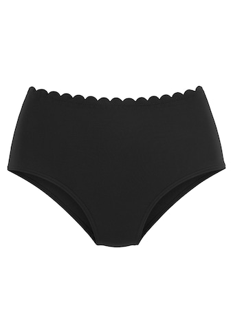 LASCANA Highwaist-Bikini-Hose »Scallop«, mit gelaserter Wellenkante kaufen