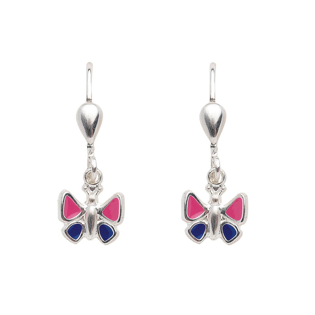 Adelia´s Paar Ohrhänger 925 Silber Ohrringe Ohrhänger Schmetterling Silberschmuck für Damen