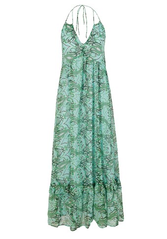 Aniston CASUAL Sommerkleid, farbharmonischer Druck und goldfarbenen Glanzfäden kaufen