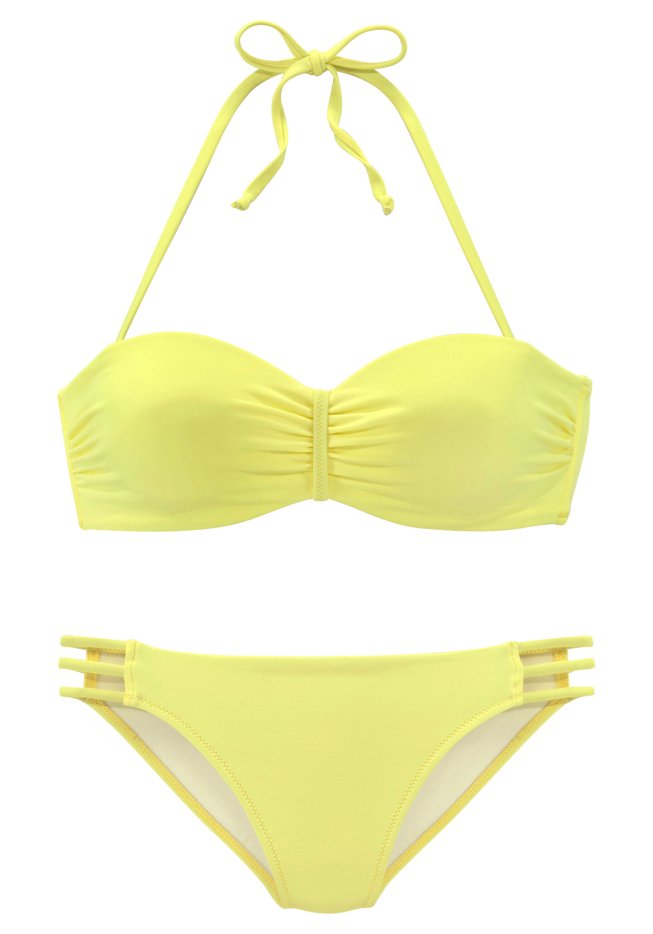 Vivance Bügel-Bandeau-Bikini, in trendiger Unifarbe kaufen