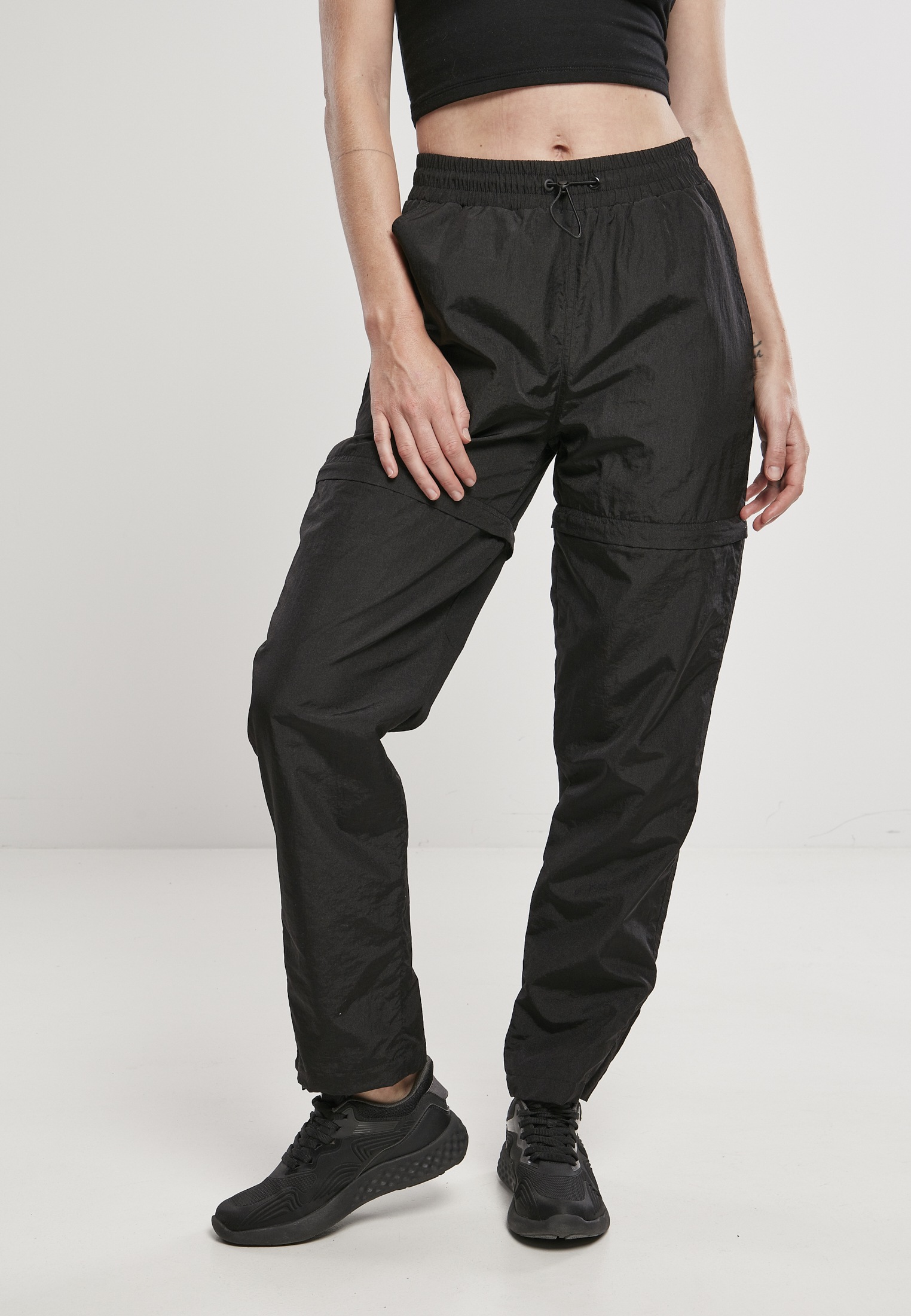 »Damen Pants«, bestellen Nylon Crinkle CLASSICS tlg.) (1 Ladies Zip Jerseyhose URBAN Shiny