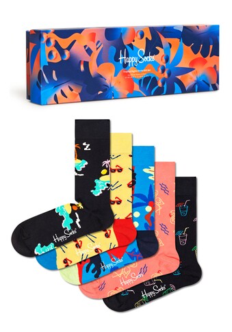 Happy Socks Socken »Tropical Night«, (Box, 5 Paar), in sommerlicher Geschenkverpackung kaufen