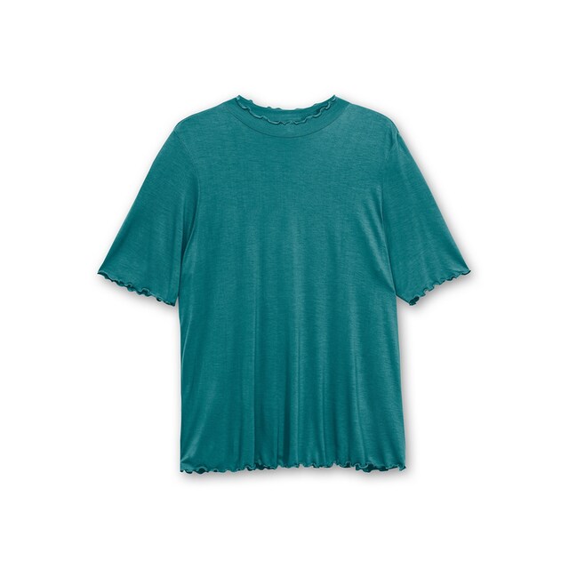 Wellensaumkanten Sheego Stehkragen mit T-Shirt walking Größen«, und | I\'m online kaufen »Große
