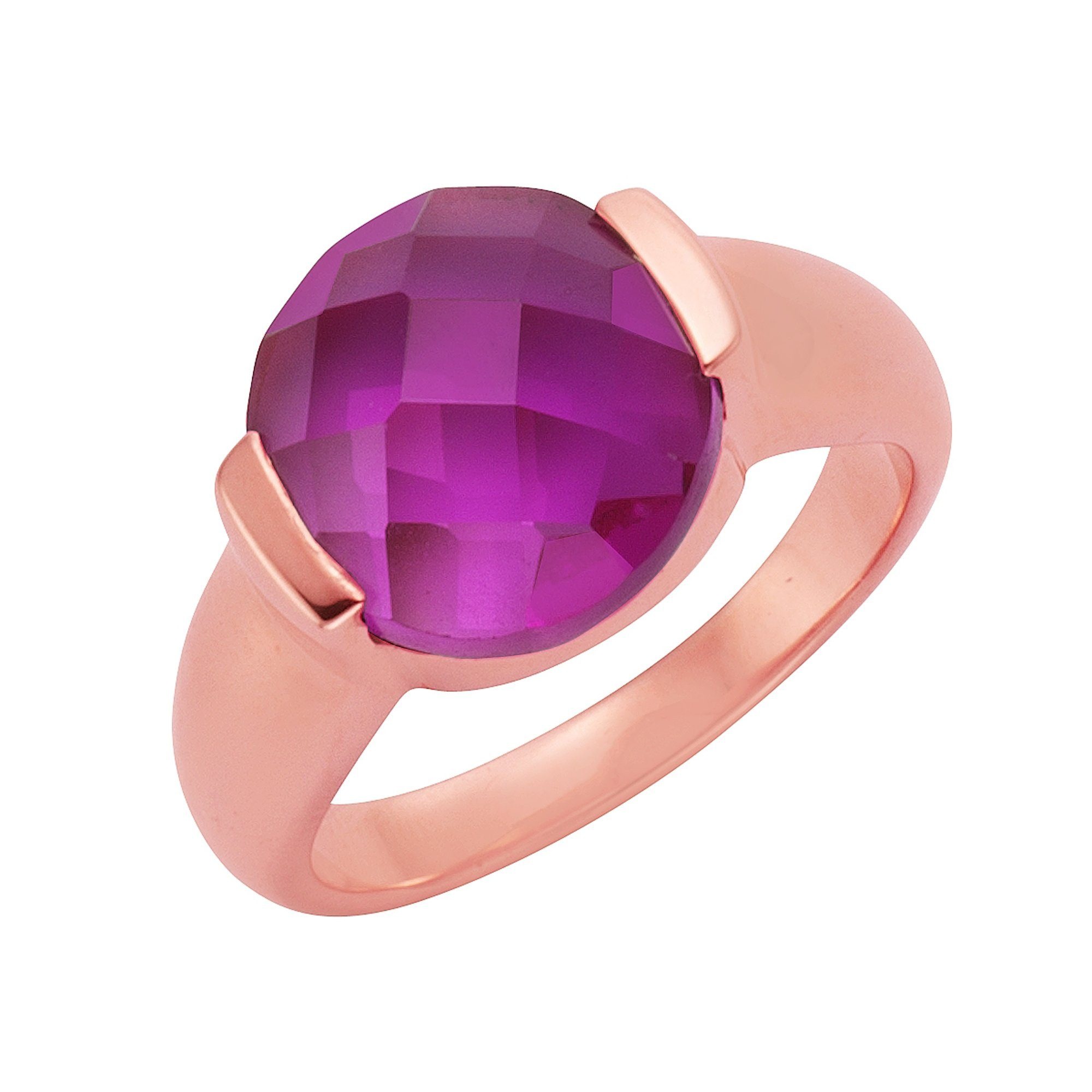 Jamelli Fingerring »925 Silber Quarz pink (beh.)« kaufen