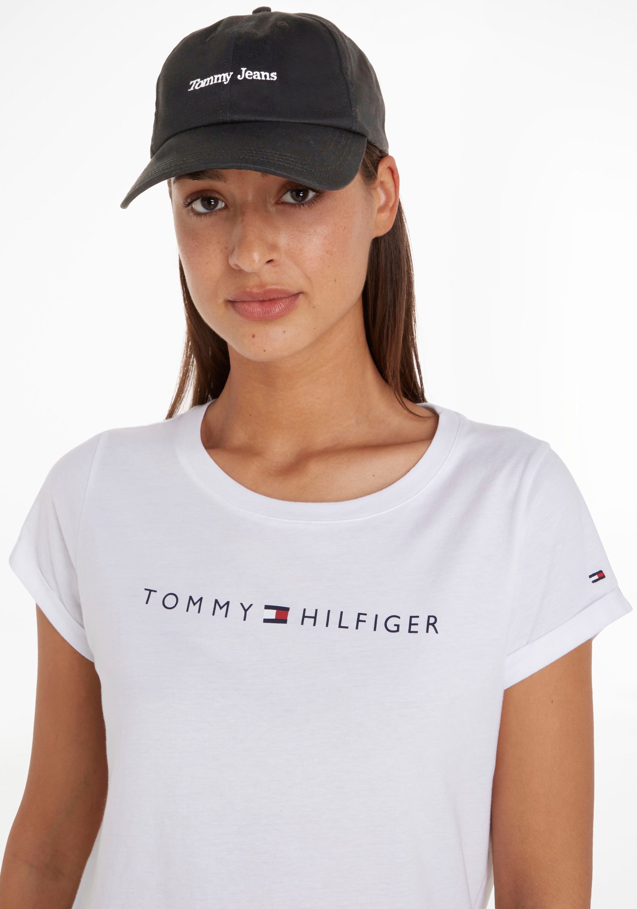 Cap | »TJW bestellen Tommy SPORT gesticktem I\'m walking Baseball Schriftzug CAP«, Tommy mit Hilfiger Jeans