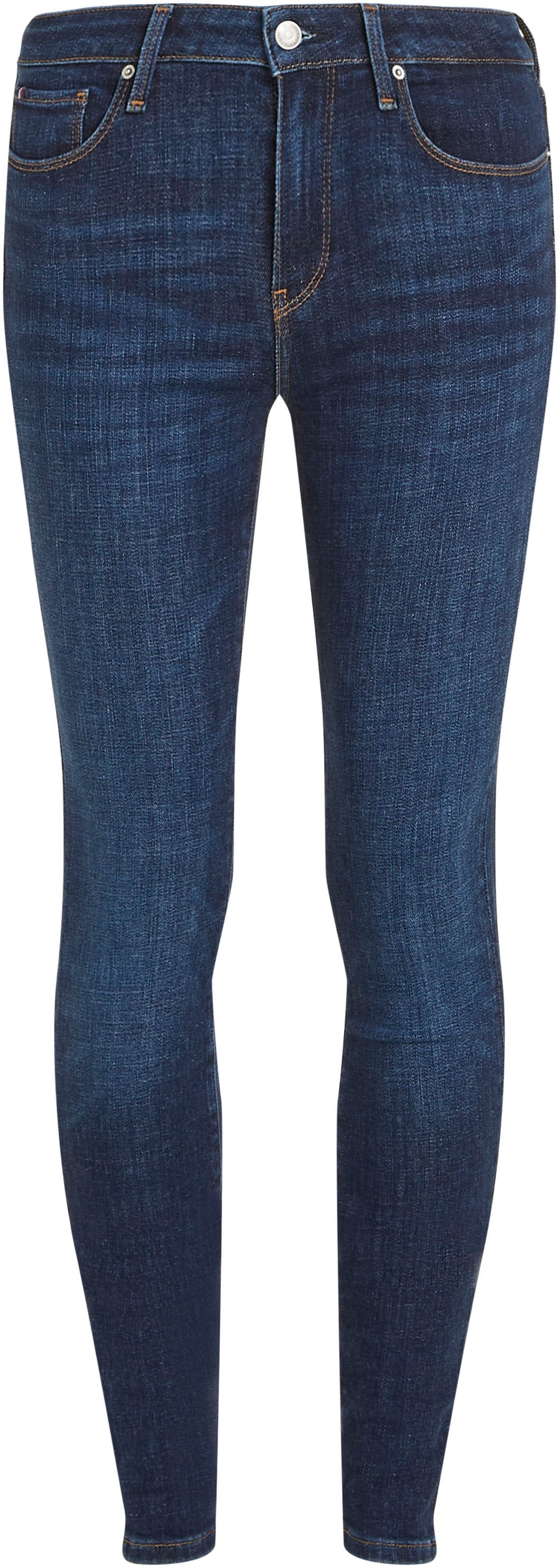 Tommy Hilfiger Logostickerei Skinny-fit-Jeans Curve mit »CRV walking PAM«, HARLEM SKNNY | FLX HW I\'m TH
