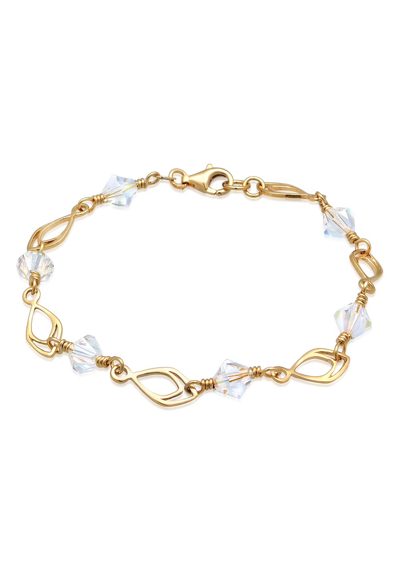 dKeniz Armband »925 Sterling Silber rosevergoldet Glänzend 17+4cm Zirkonia  Weiß« online kaufen | I\'m walking