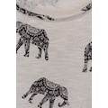 LASCANA Kurzarmshirt, mit Elefanten-Motiv