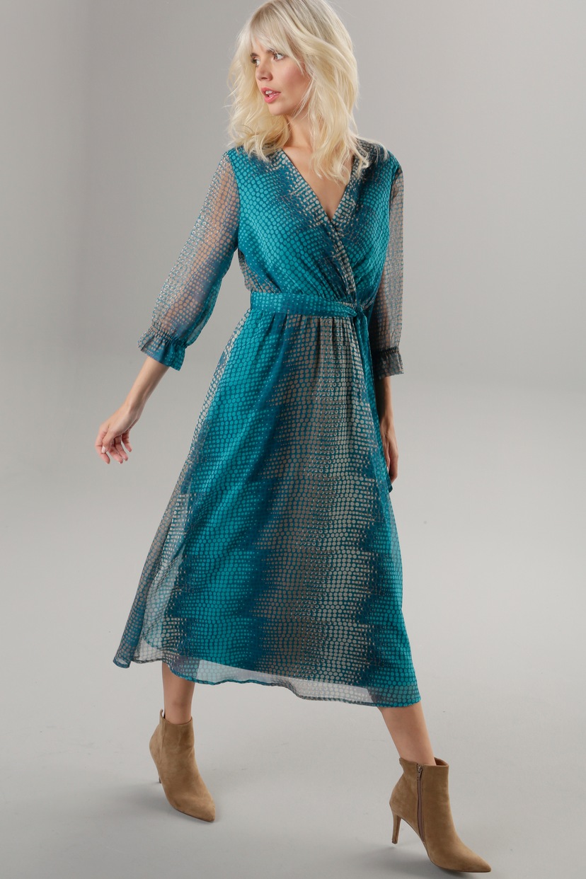 Aniston CASUAL Blusenkleid, graphischem Druck mit bestellen farbenfrohem