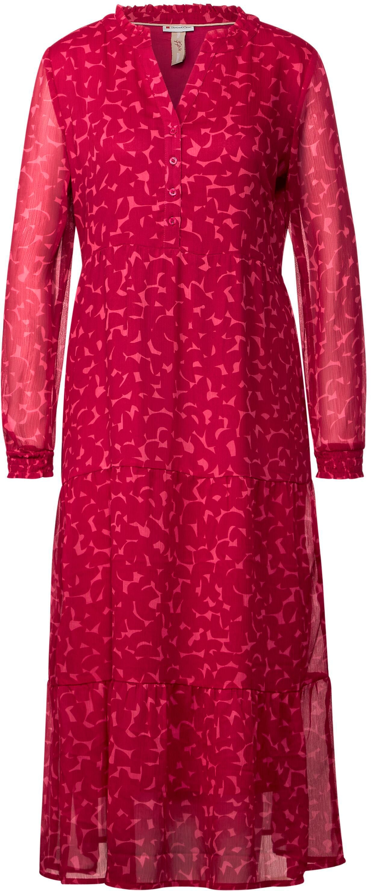 STREET ONE Chiffonkleid »Chiffon Tunic Dress«, mit Allover-Print kaufen