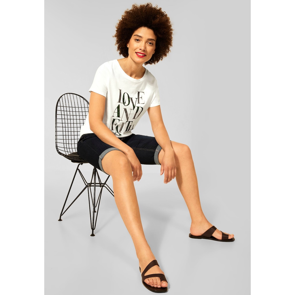 STREET ONE T-Shirt, mit Folien-Druck