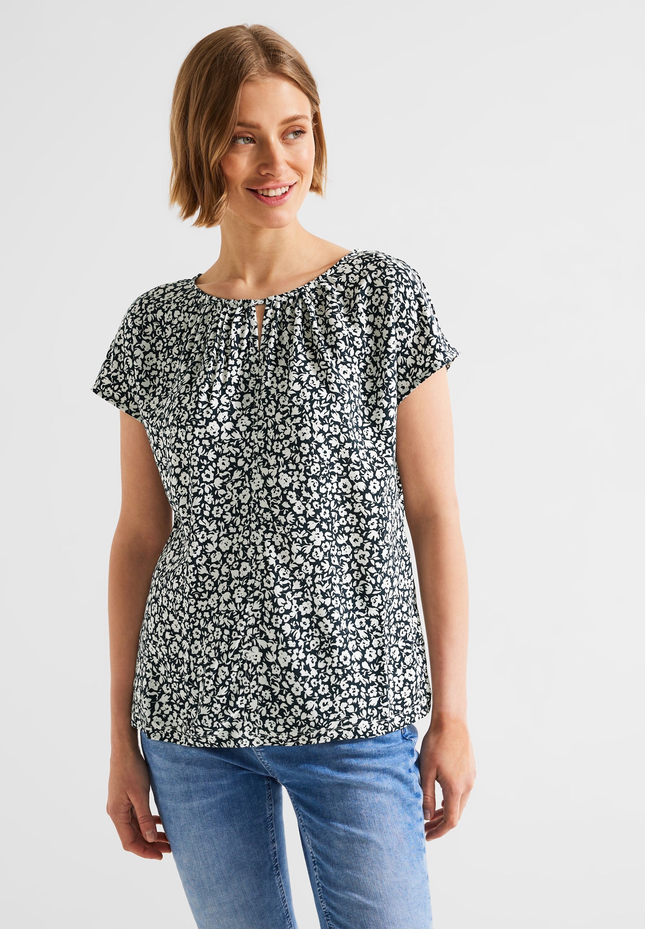 STREET ONE Rundhalsshirt, aus softer Viskose kaufen