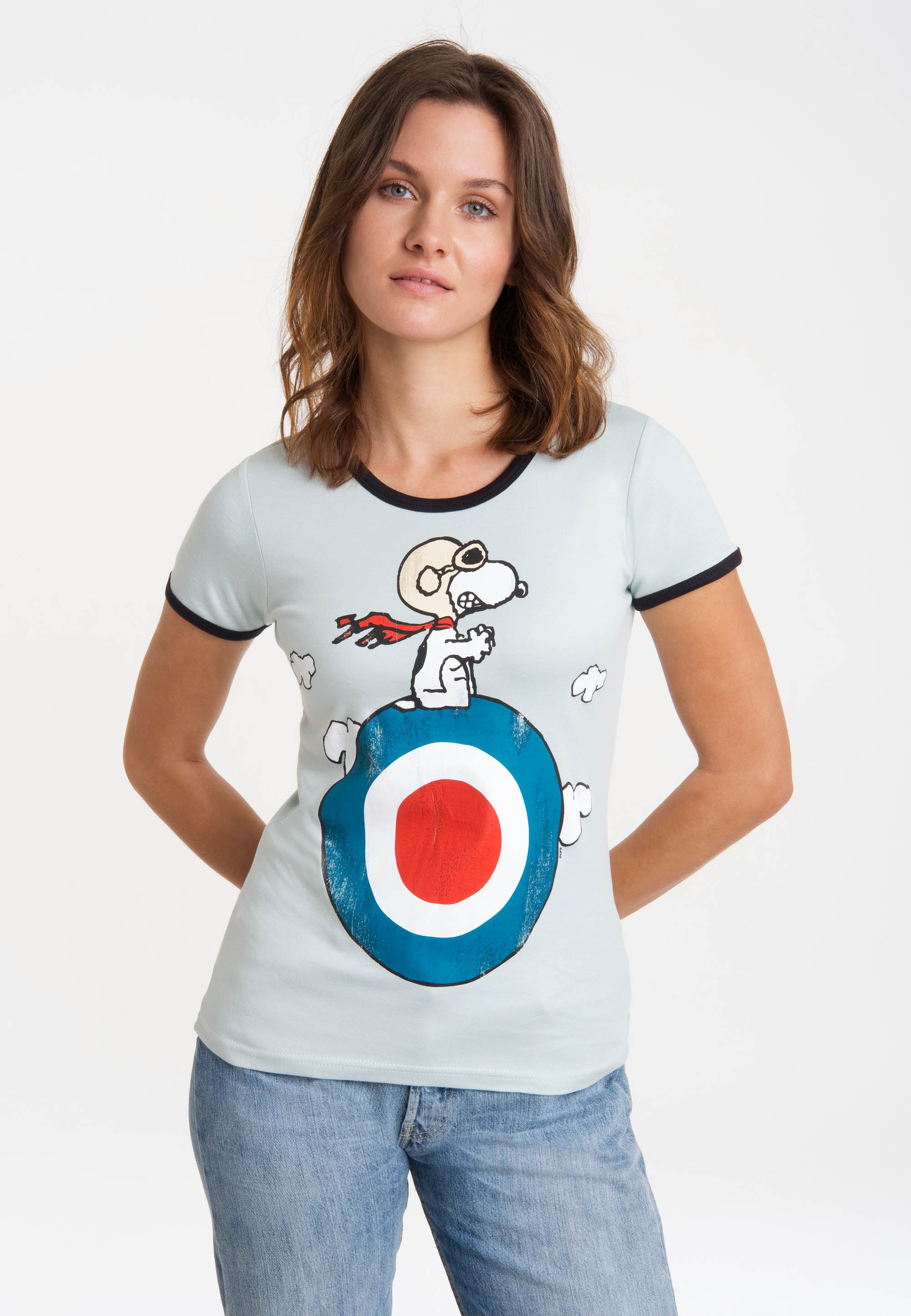 LOGOSHIRT mit T-Shirt Print »Peanuts kaufen lizenziertem Snoopy«, -