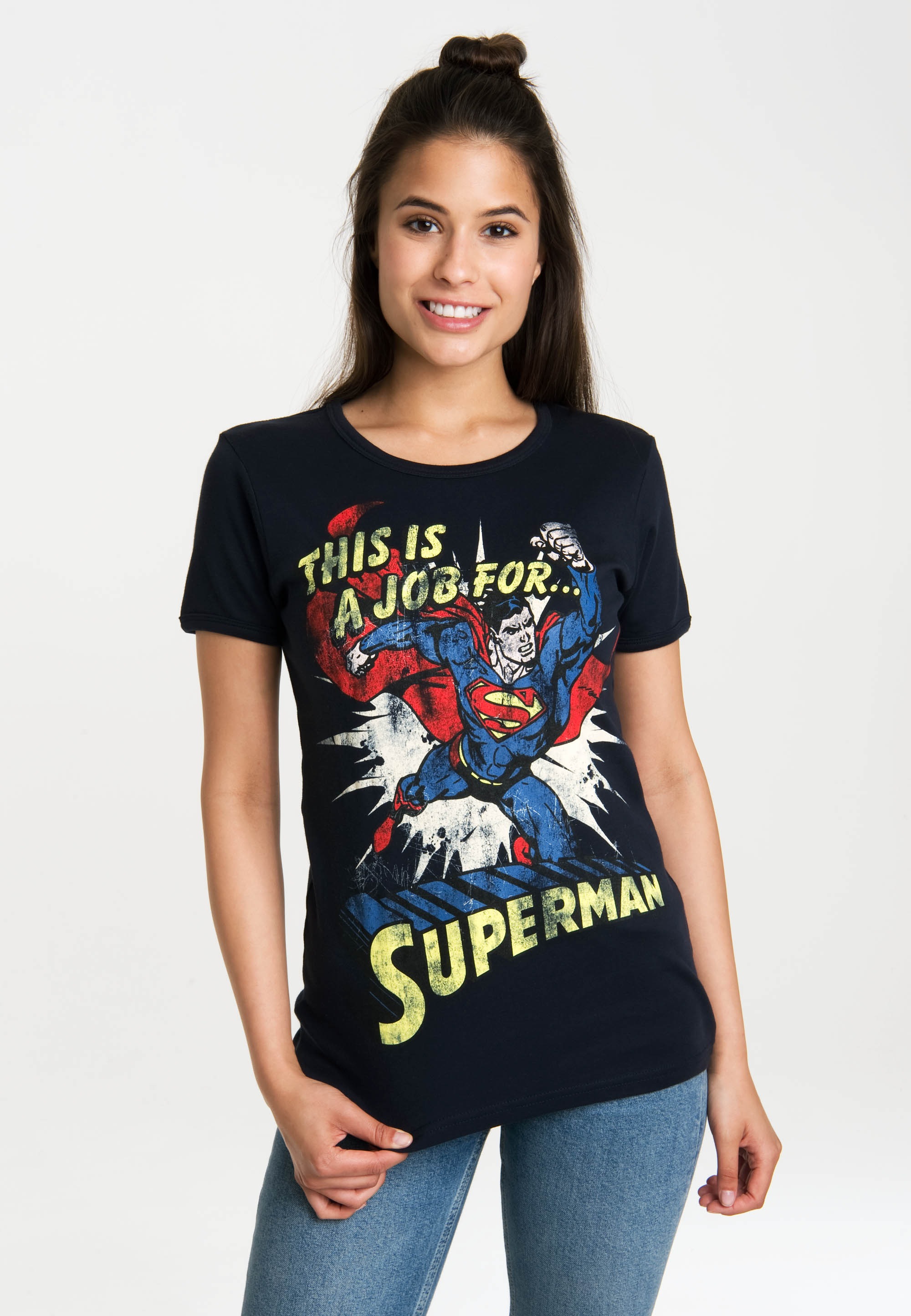 LOGOSHIRT T-Shirt »Superman«, mit lizenzierten bestellen Originaldesign