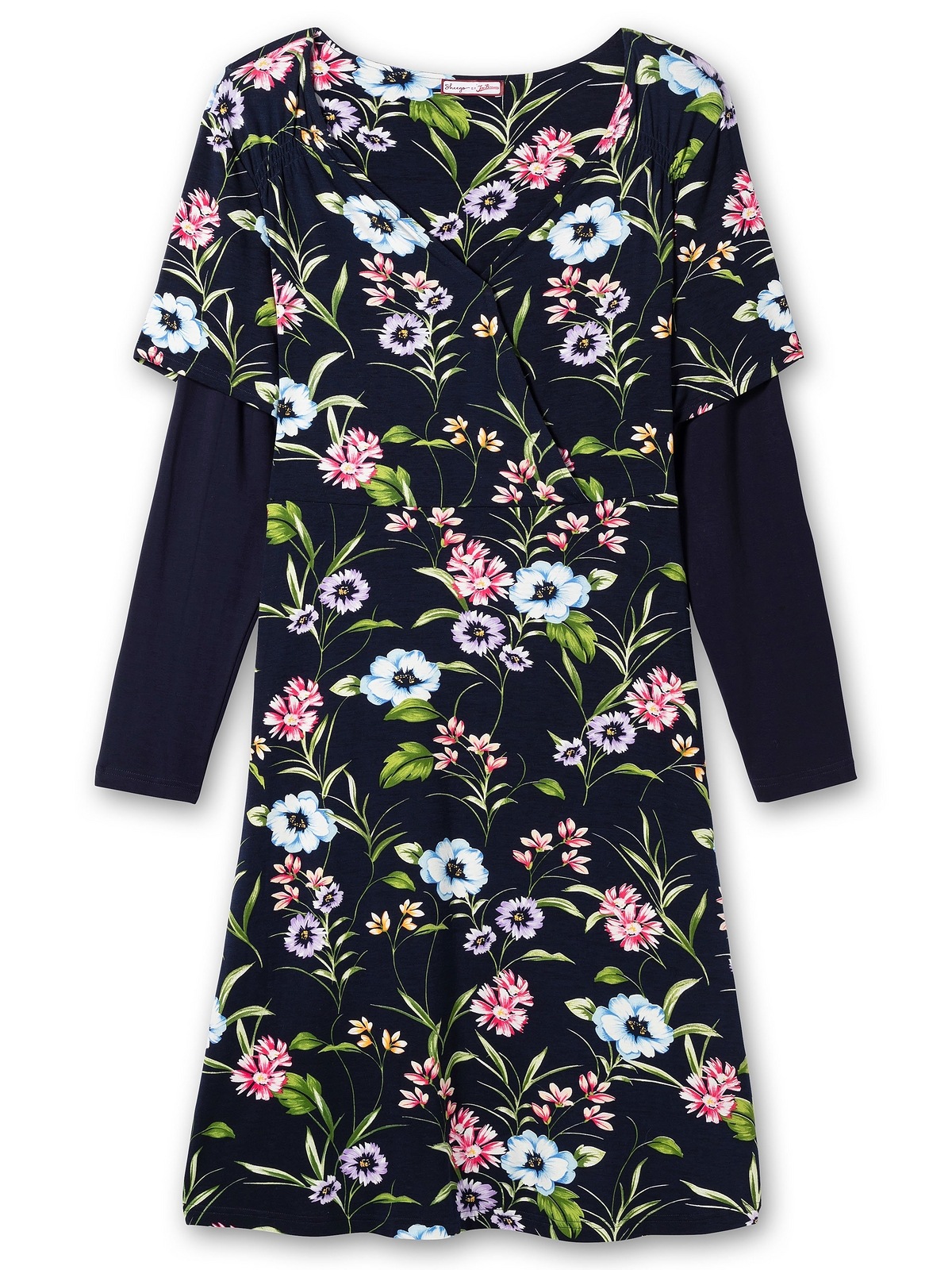 sheego by Joe Browns Jerseykleid »Jerseykleid«, im Wickelschnitt und 2-in-1-Optik kaufen