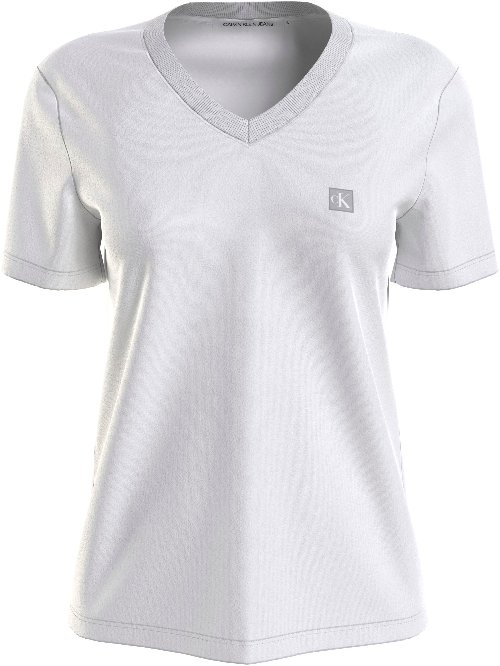 Calvin Klein Jeans T-Shirt »CK EMBRO BADGE V-NECK TEE« online kaufen | I'm  walking