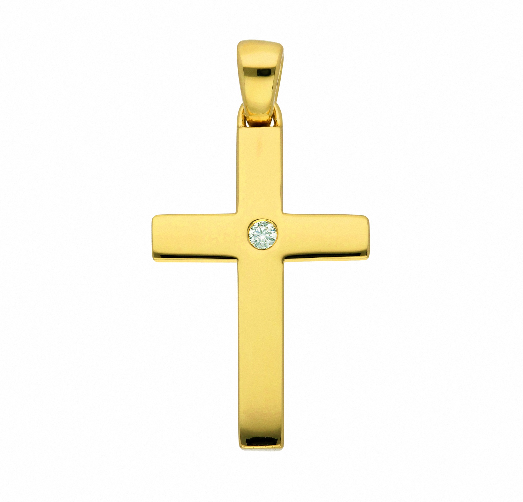 Halskette Set Anhänger mit I\'m - Anhänger Diamant Kreuz »585 Adelia´s | Kette Brillant«, mit kaufen Schmuckset online mit walking Gold