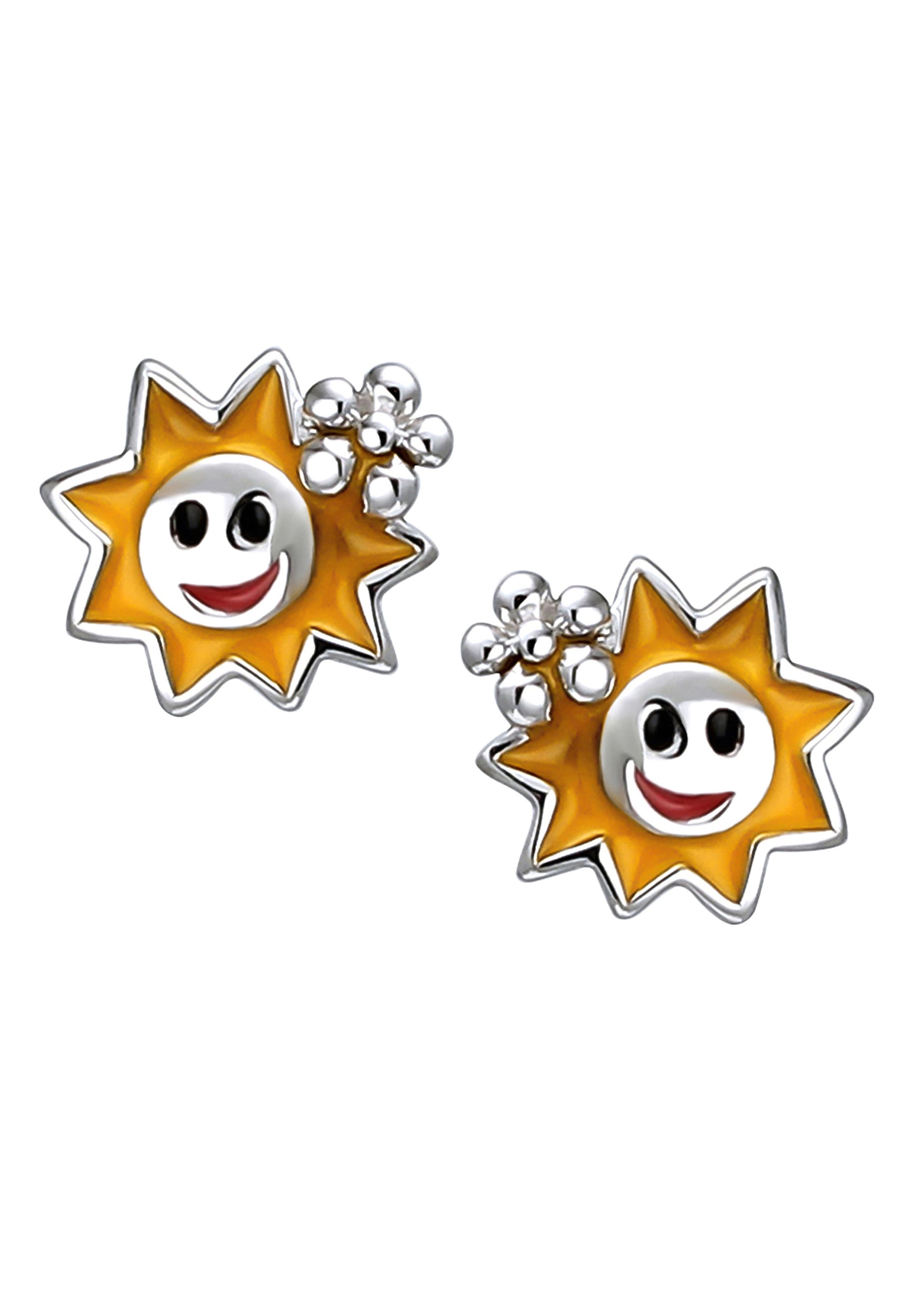 JOBO Paar Ohrstecker »Kinder-Ohrringe Lächelnde Sonne«, 925 Silber  rhodiniert im Onlineshop | I'm walking
