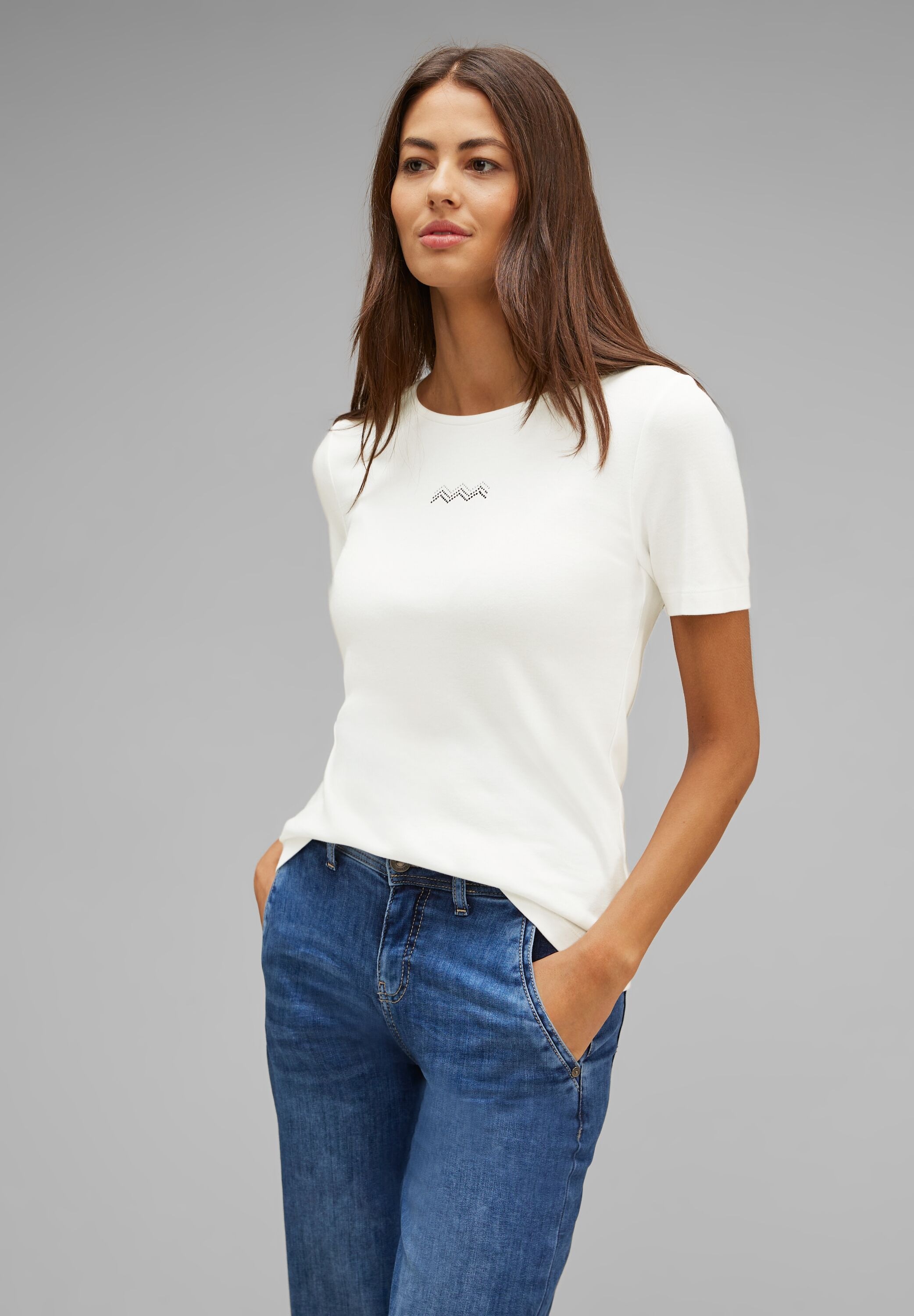 T-Shirt, I\'m Unifarbe walking in STREET ONE online kaufen |