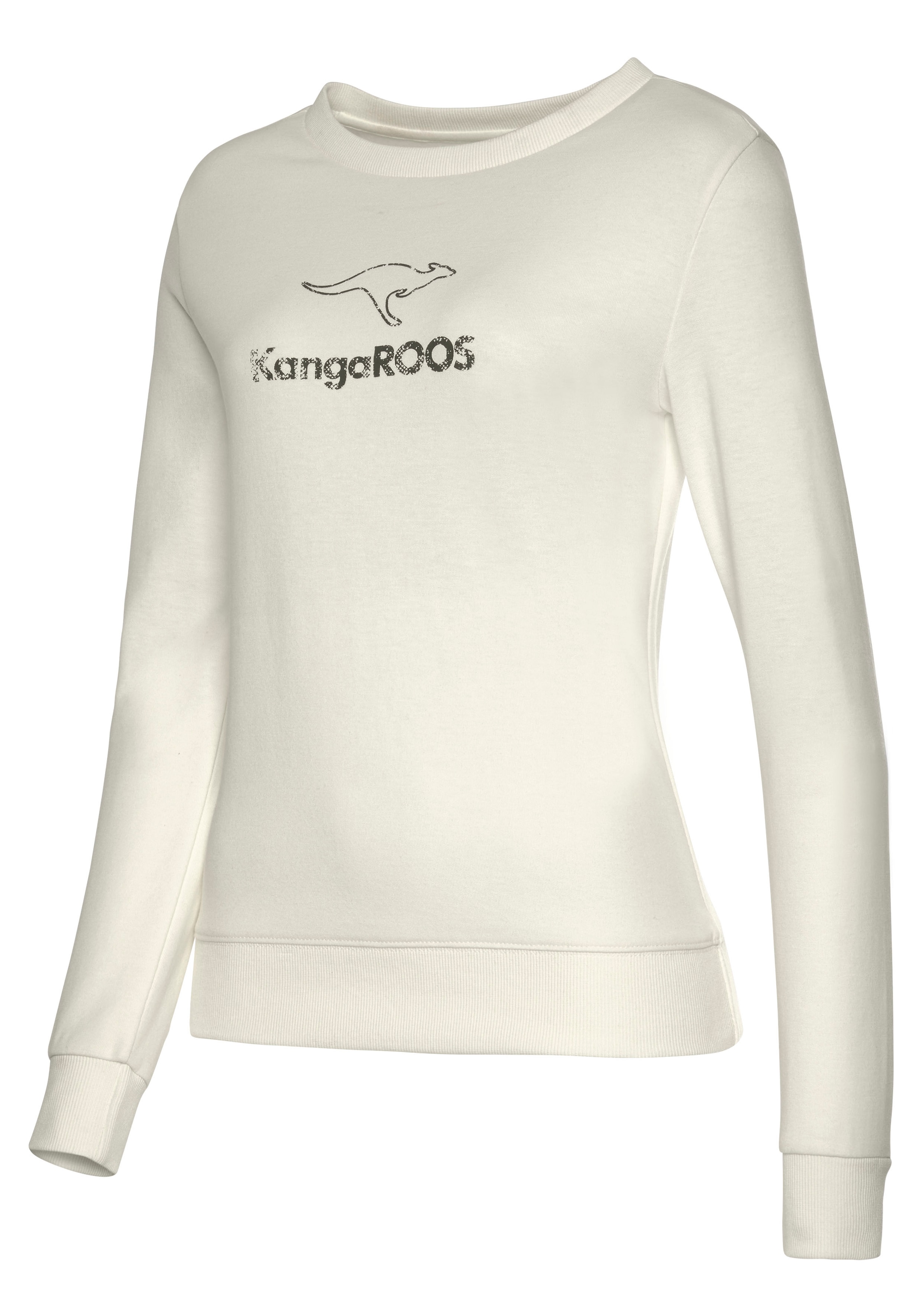 KangaROOS Sweatshirt, mit Kontrastfarbenem Logodruck, Loungeanzug kaufen |  I\'m walking