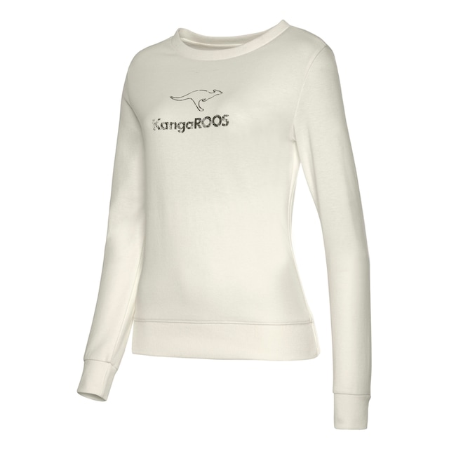 KangaROOS Sweatshirt, mit Kontrastfarbenem Logodruck, Loungeanzug kaufen |  I\'m walking