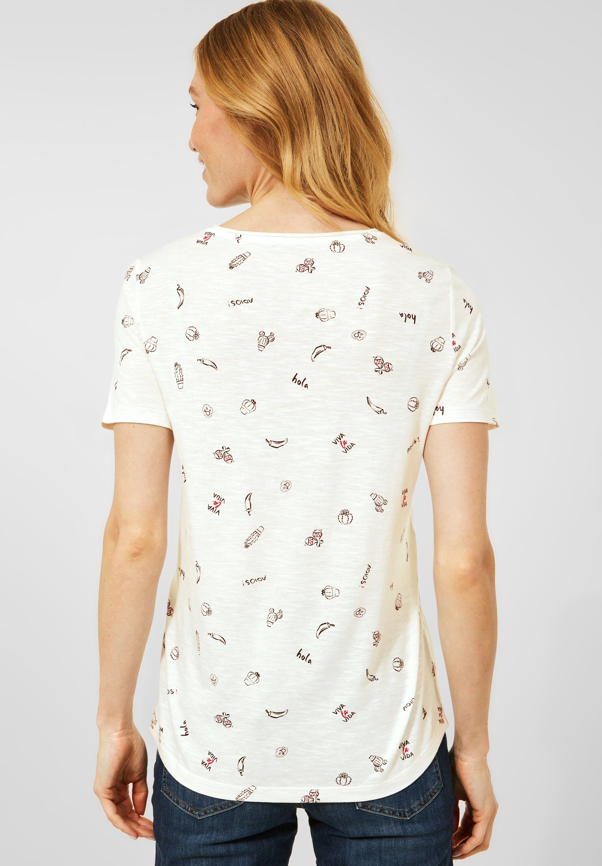 mit Minimal T-Shirt, online Muster Cecil