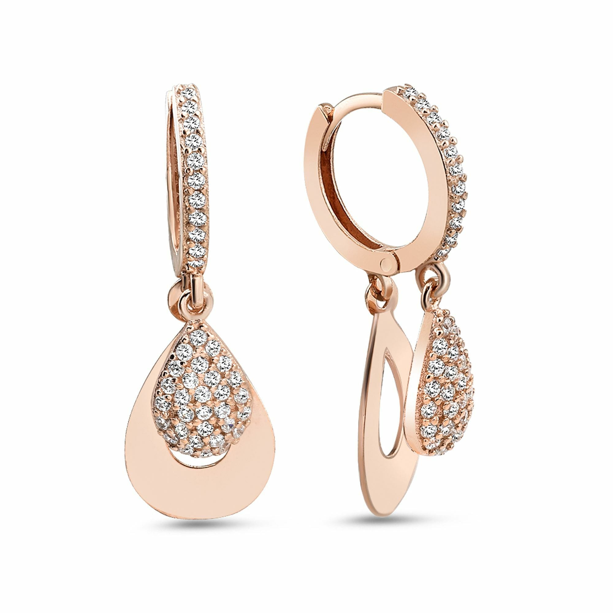 dKeniz Paar Ohrhänger »925/- Sterling Silber rosévergoldet Eleganz Ohrrin« kaufen