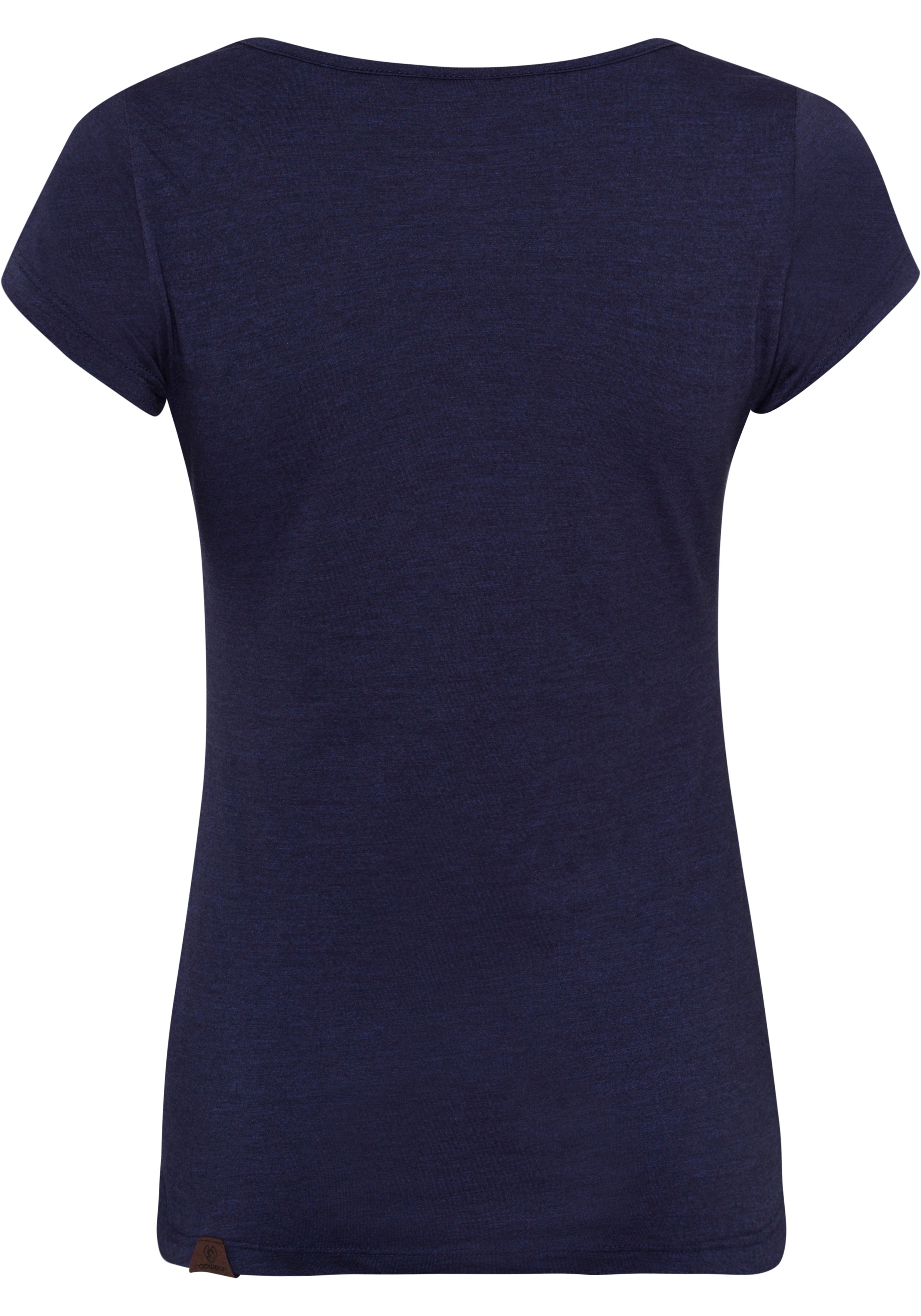 ragwear -  Rundhalsshirt "MINT", mit Logoschriftzug und Zierknopf-Applikation