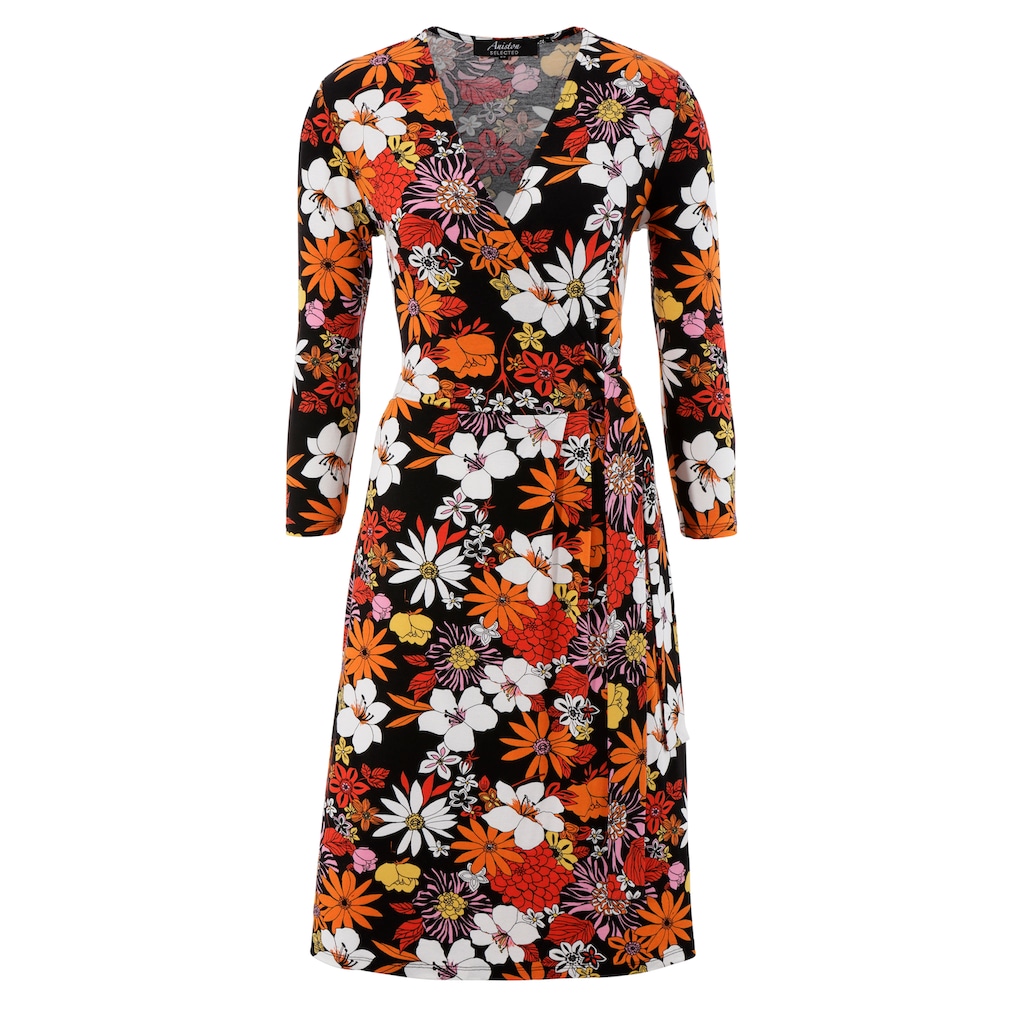 Aniston SELECTED Jerseykleid, mit farbenfrohem Blumendruck