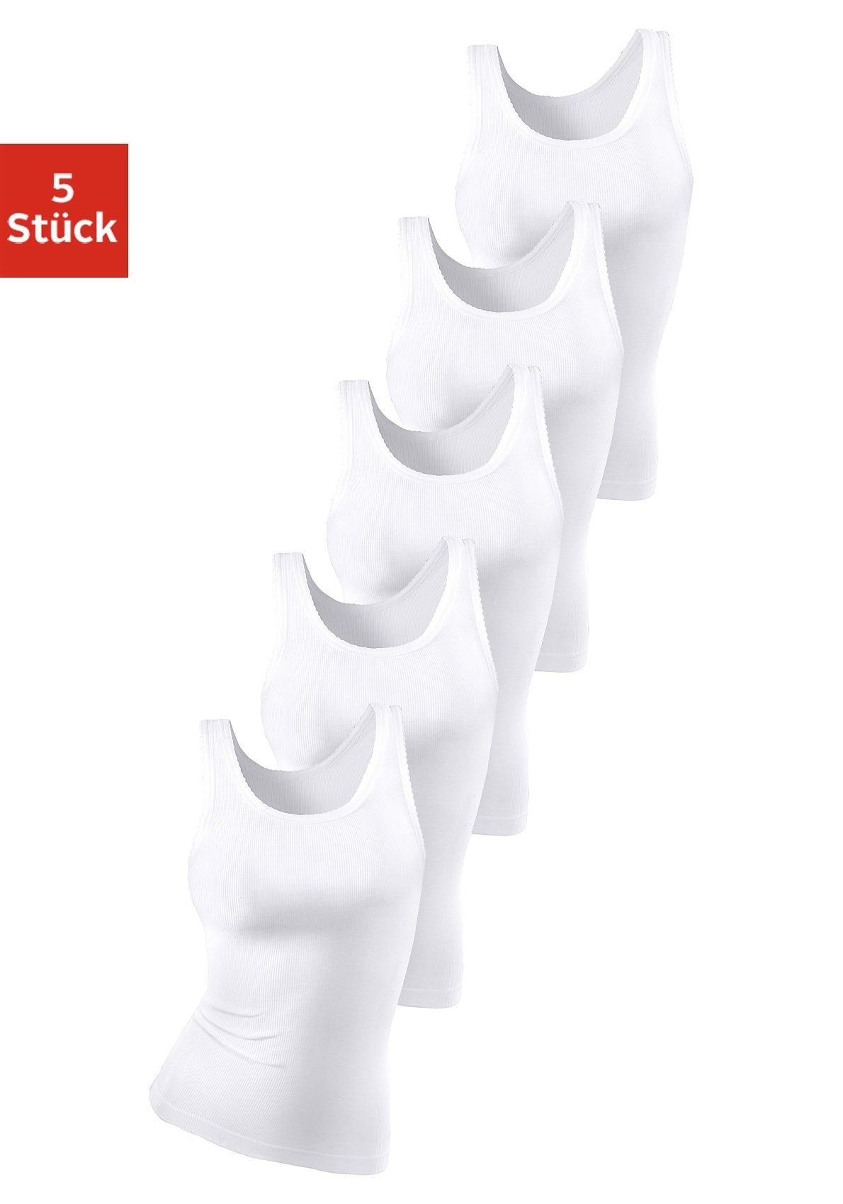 petite fleur Unterhemd, (5er-Pack), aus weicher Doppelripp-Qualität kaufen