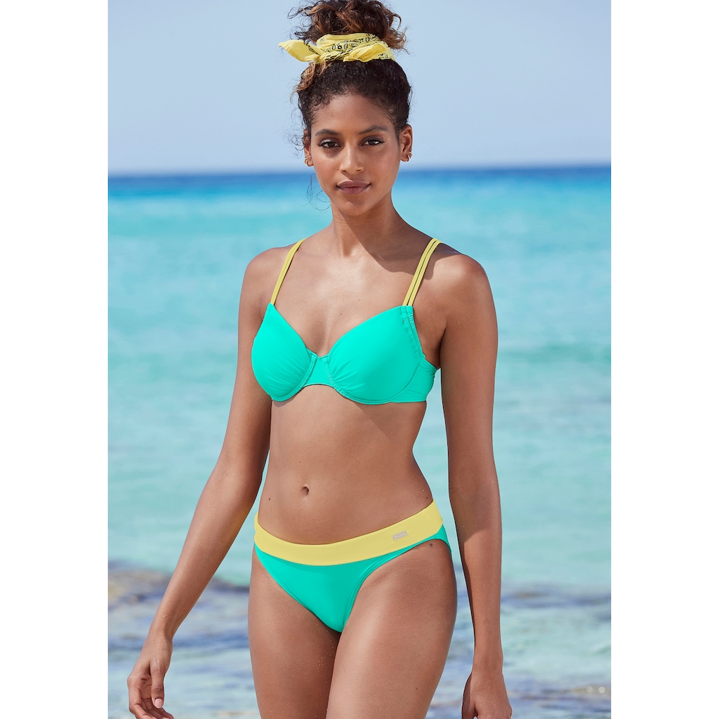 Venice Beach Bikini-Hose »Anna«, mit kontrastfarbenem Bund