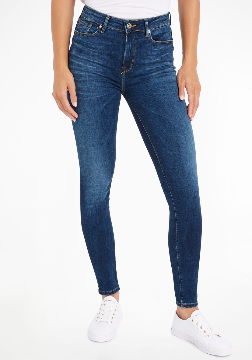 Skinny-fit-Jeans MEL«, online walking Logoprägung I\'m | FLX mit »CRV HARLEM Hilfiger TH Tommy HW SKNNY kaufen Curve