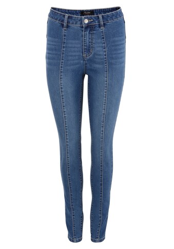Aniston CASUAL Skinny-fit-Jeans, regular waist - vorne mit trendigen Teilungsnähten -... kaufen