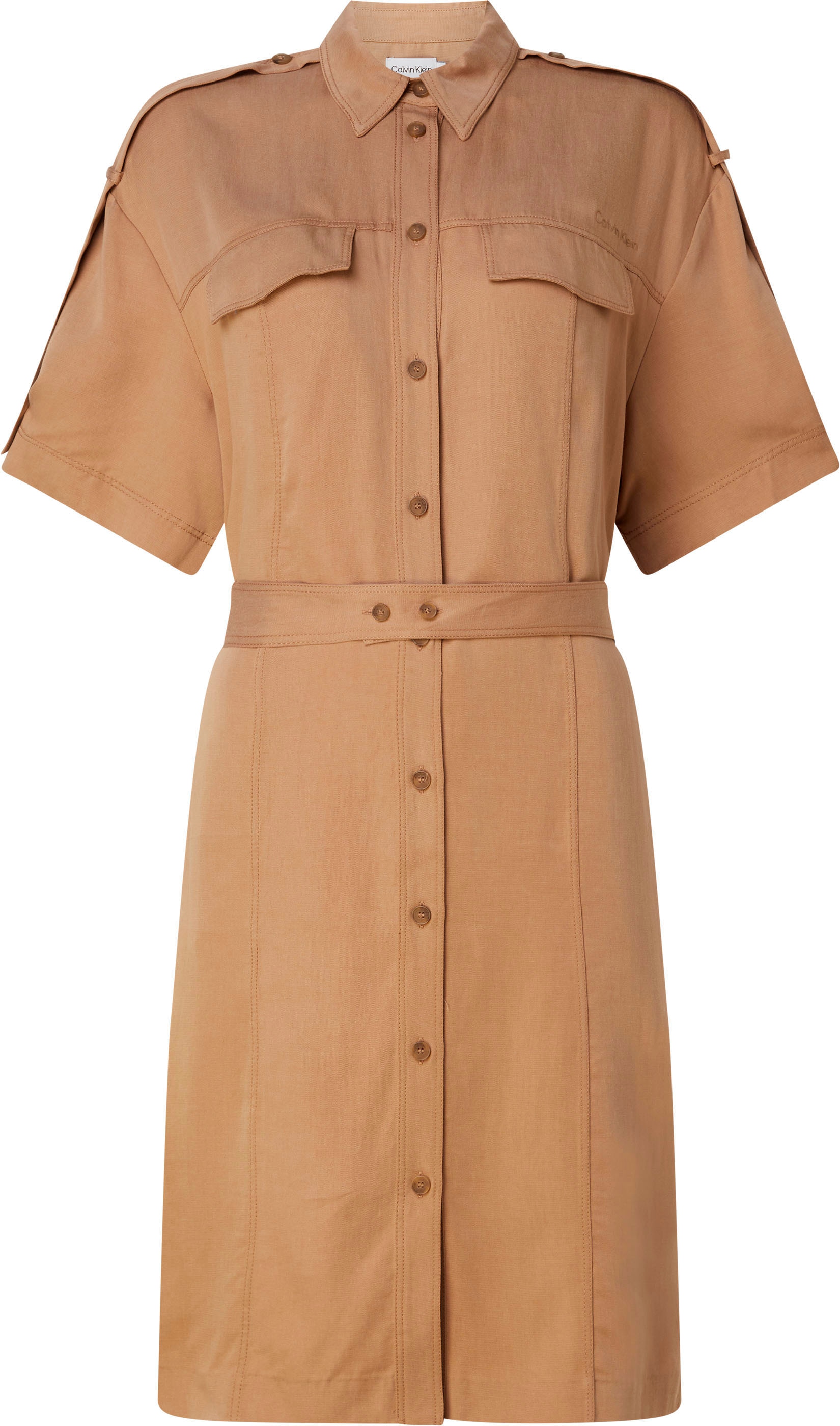 Calvin Klein Curve Hemdblusenkleid »INCLU DRAPY TENCEL SHIRT DRESS«, mit Calvin Klein... kaufen