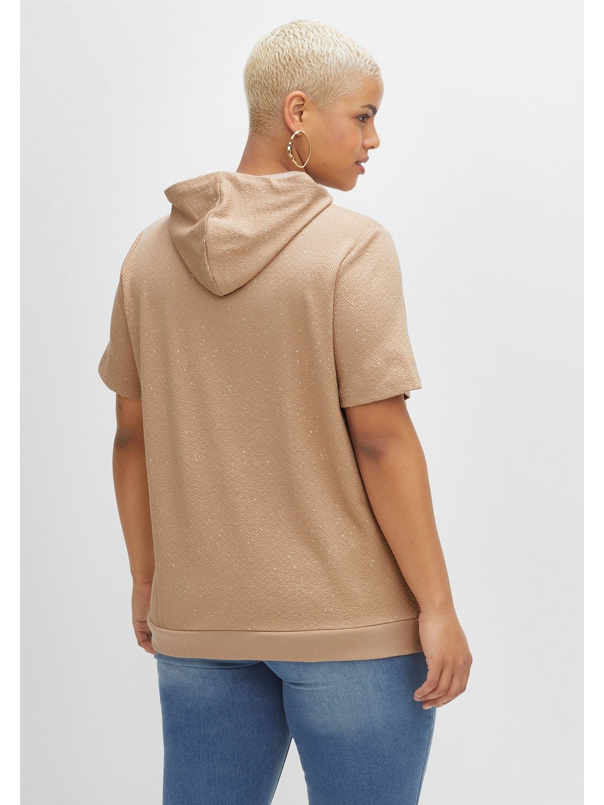 Sheego T-Shirt »Große Größen«, aus Sweatware, leichter Kapuze mit shoppen