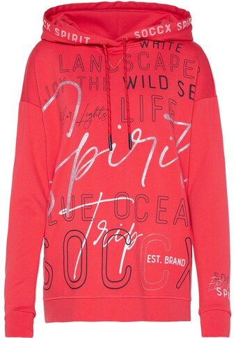 SOCCX Kapuzensweatshirt, mit Wording-Prints und Glitzerdetails kaufen