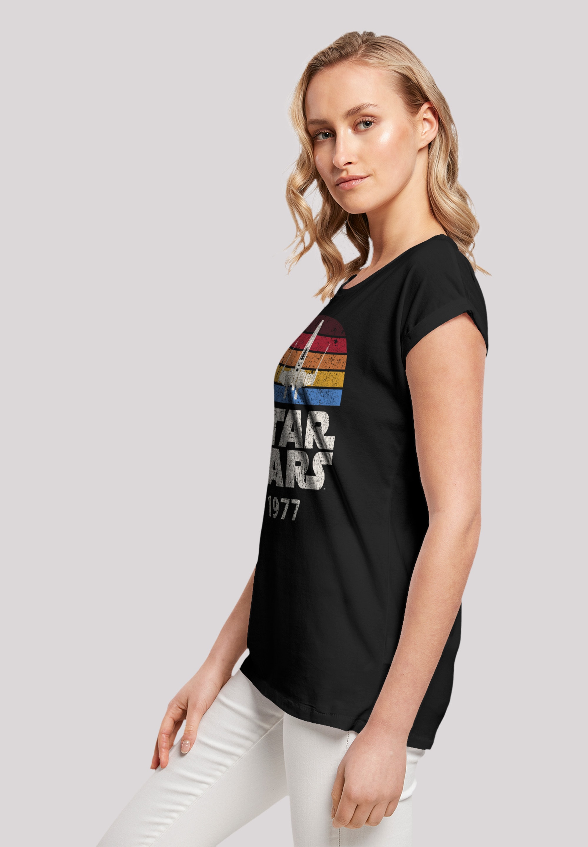 Qualität 1977«, »Star walking X-Wing Wars T-Shirt | kaufen Premium F4NT4STIC I\'m online Trip
