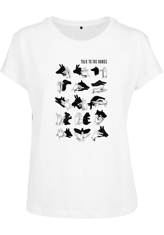 MisterTee T-Shirt »MisterTee Damen Ladies Talk To The Hand Box Tee« kaufen